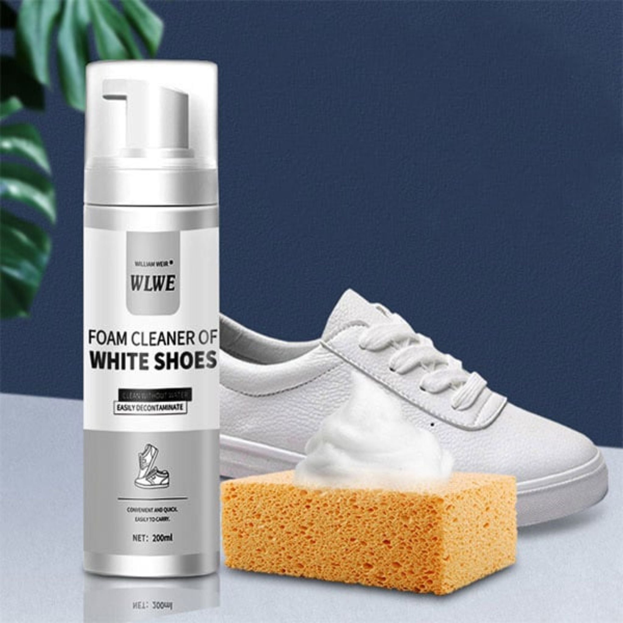 WLWE White Shoe Foam Cleaner – 200ml | No-Water Formula